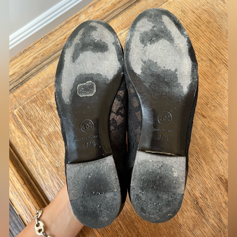 Chanel Interlocking CC 2016 Lace Ballet Flats - Picture 7 of 7
